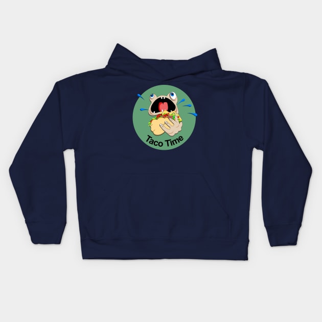 Taco Time Kids Hoodie by BishBashBosh